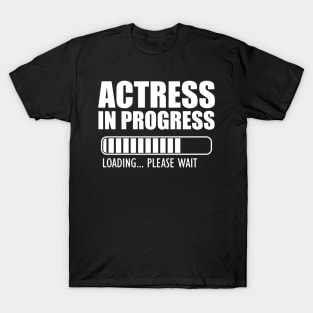 Actress in progress loading w T-Shirt